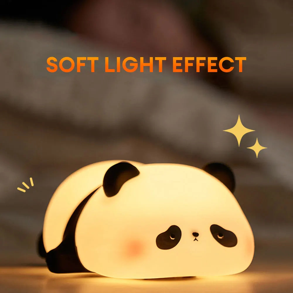 Cute Panda Silicon LED Lamp Light